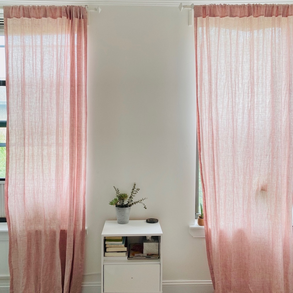West Elm Curtains - Vintage Rose